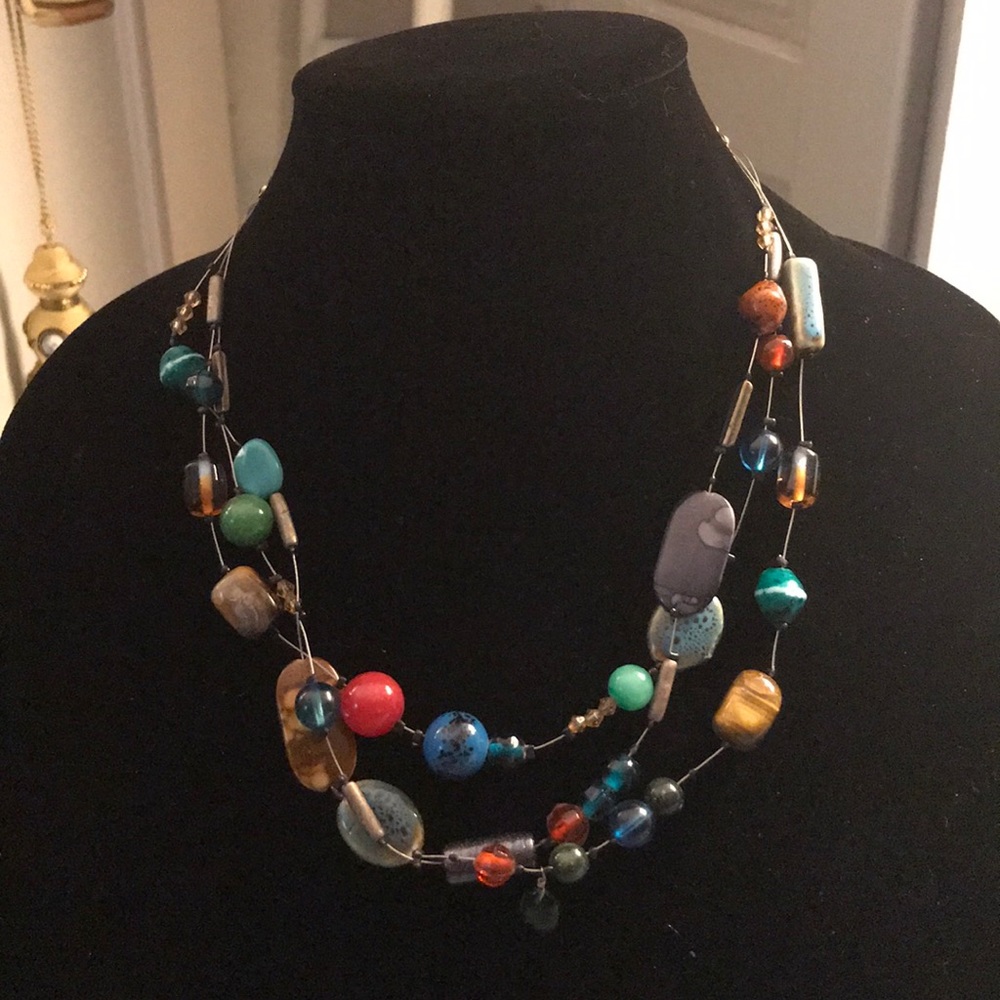 Chico’s colorful stones necklace